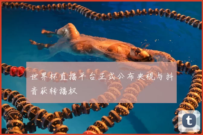 世界杯直播平台正式公布央视与抖音获转播权