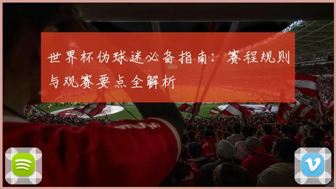 世界杯伪球迷必备指南：赛程规则与观赛要点全解析